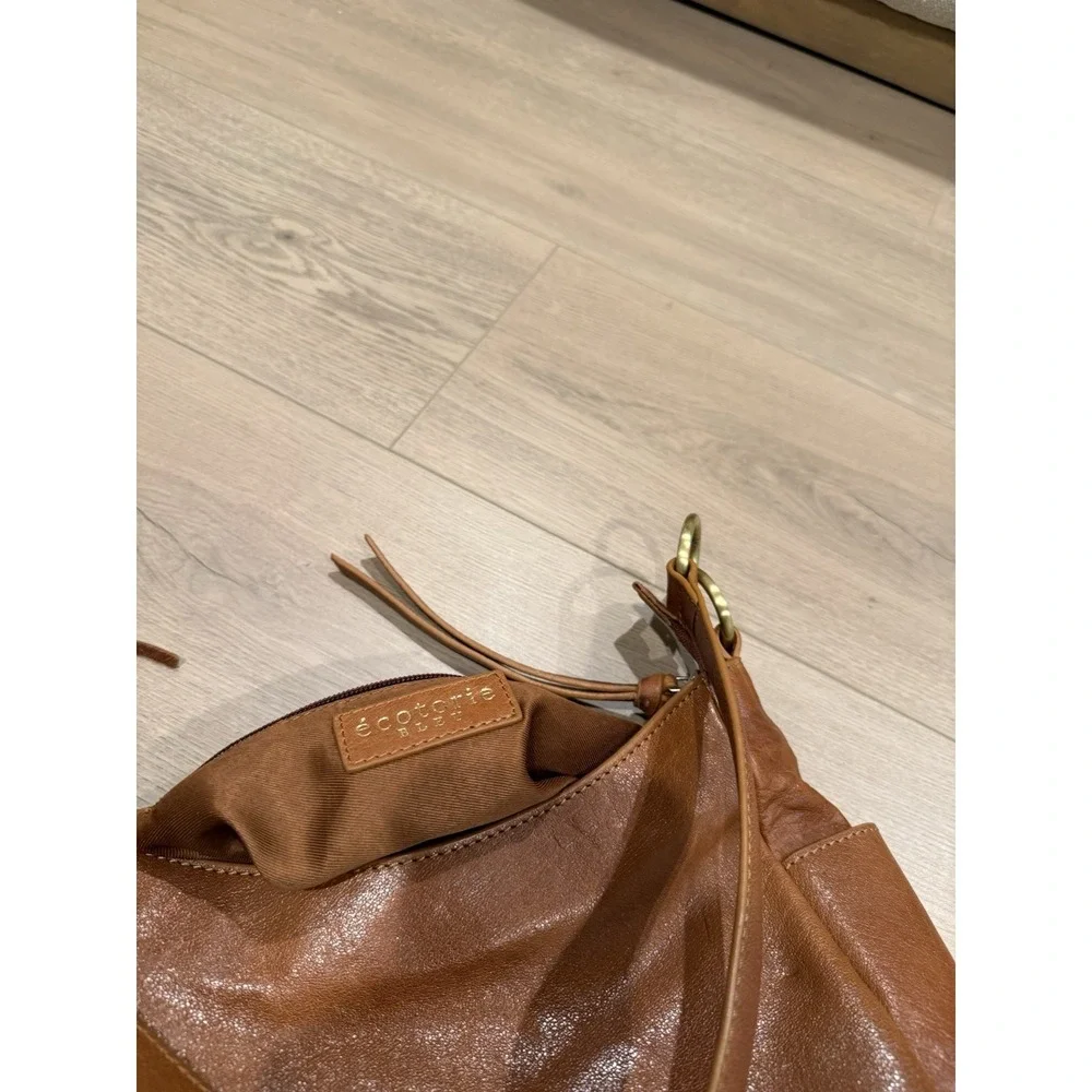ecotorie bleu purse brown‎ leather hobo tassel Bohemian Minimalist